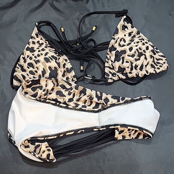 BRAND NEW RUZIYOOG BIKINI SETS WOMEN BIKINI LEOPARD SWIMSUIT TWO PIECE SET - Picture 14 of 16